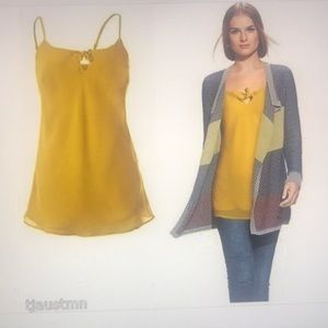 Cabi Ochre Cami size XS style 551